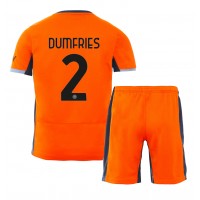 Inter Milan Denzel Dumfries #2 Replica Third Minikit 2023-24 Short Sleeve (+ pants)